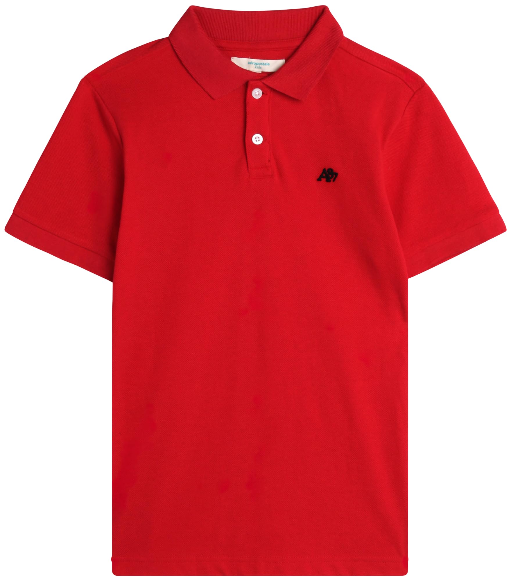 AEROPOSTALEBoys' Polo Shirt - Classic Fit Short Sleeve Pique Polo - Comfort Stretch Golf Shirt for Boys (4-16)
