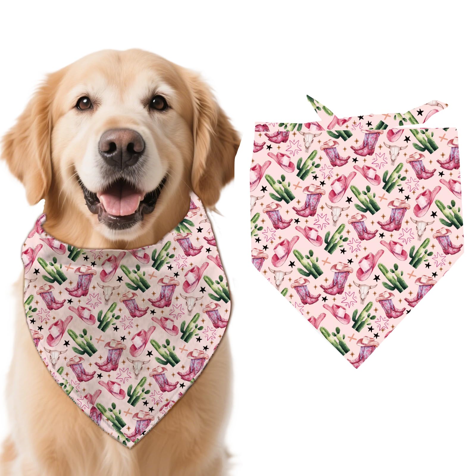 arricraft 1 Pc Cowboy Theme Dog Bandana
