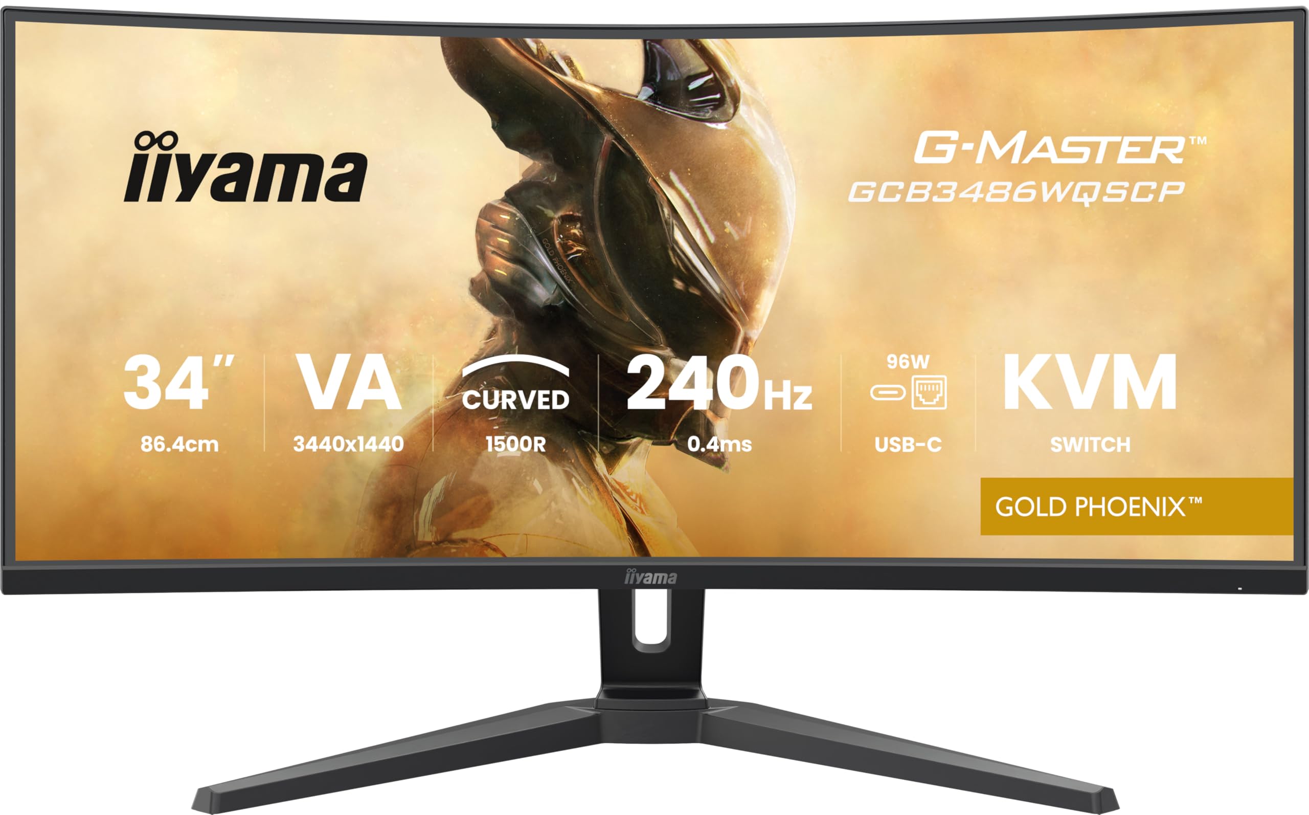iiyama G-Master Gold Phoenix GCB3486WQSCP-B1 Curved UWQHD VA Gaming-Monitor