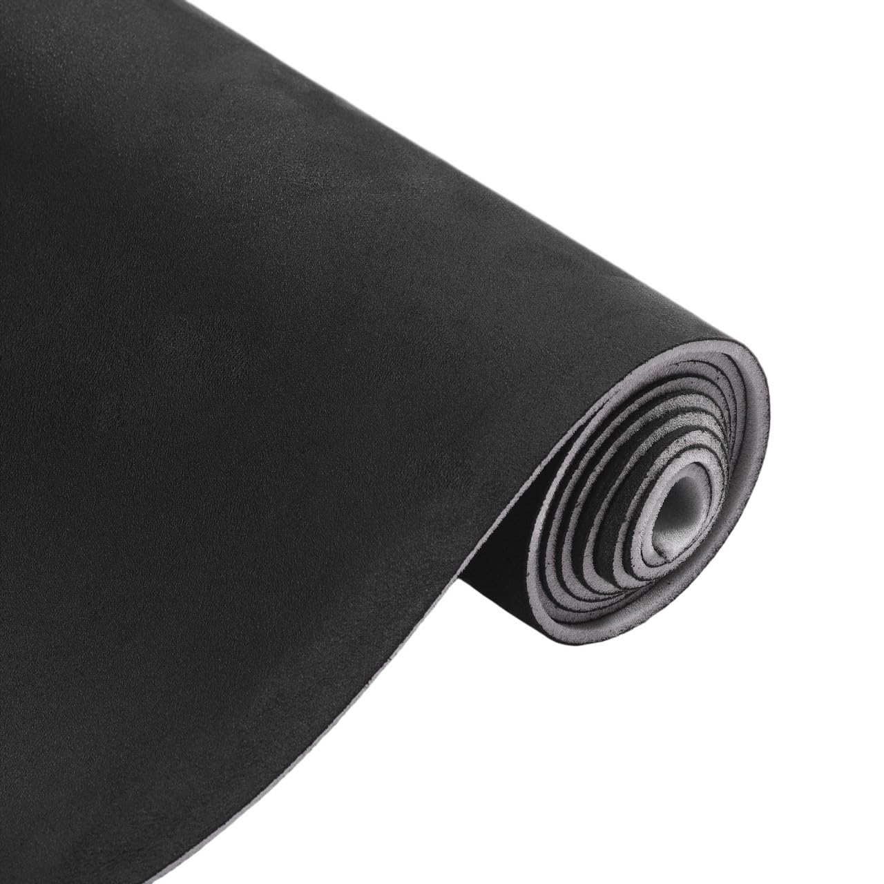 Zamszowa tkanina na podsufitkę, Tkanina na podsufitkę samochodową 3 mm pianka z tyłu, czarna, wiele rozmiarów do naprawy dachu(51cmx145cm Black)