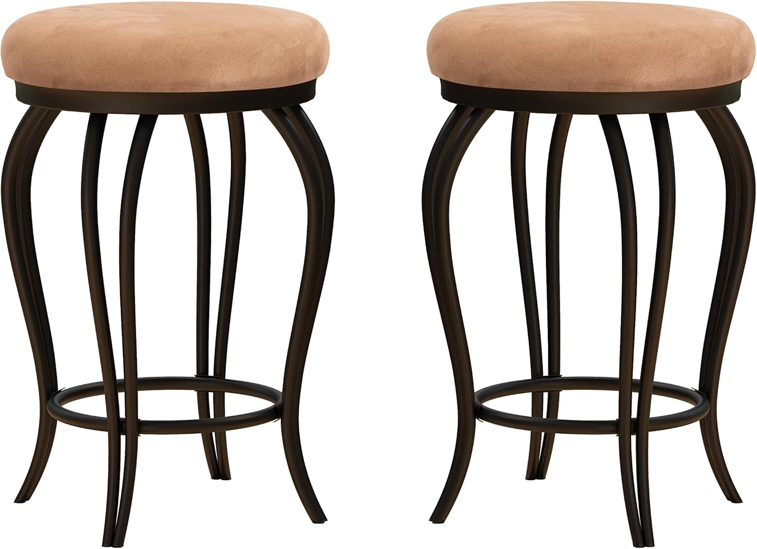 JOIN IRON Bar Stools Set of 2 Modern Bar Chairs, Barstools