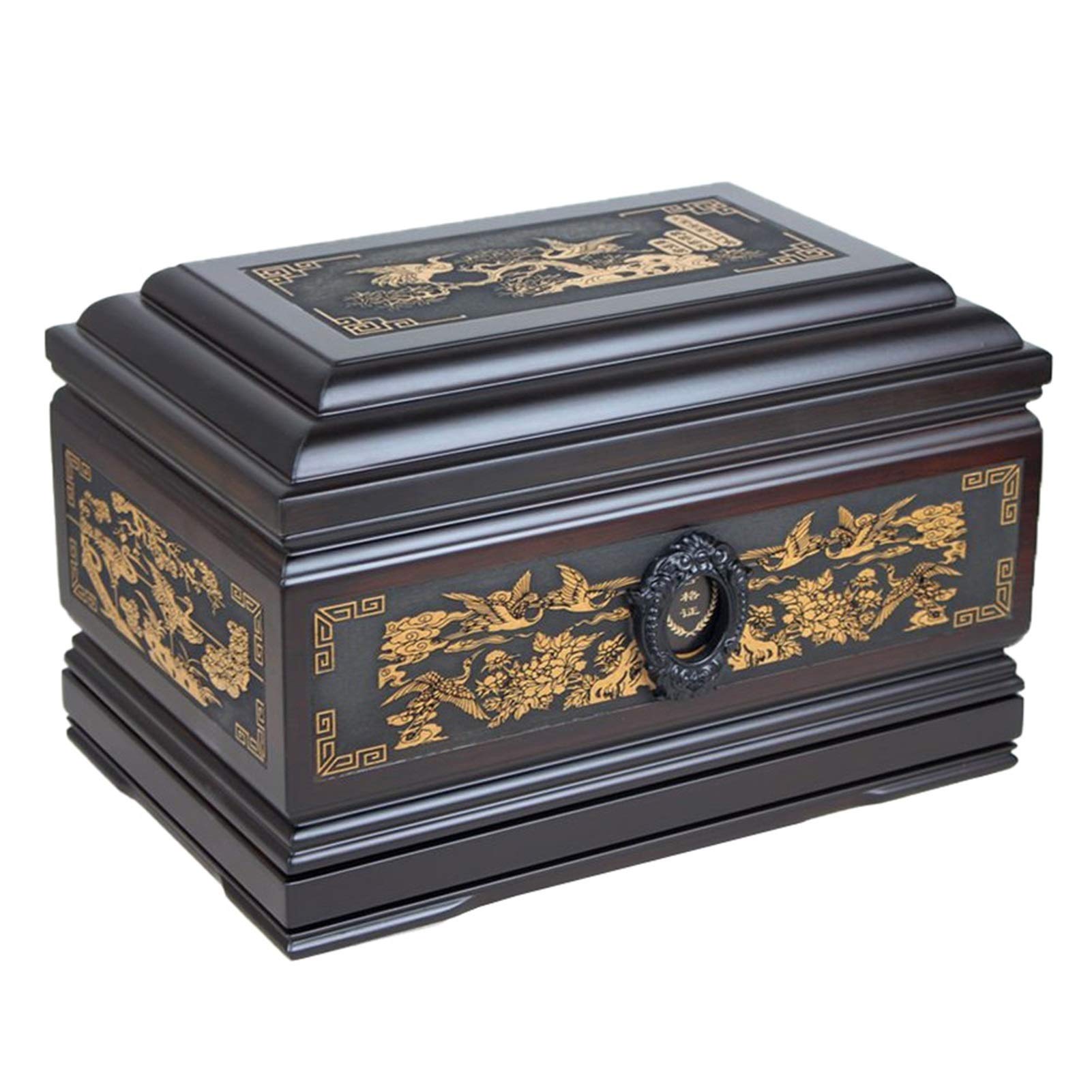 Hermosa urna de Madera del Amor, urnas Grandes para Cenizas, urnas Grandes para Cenizas humanas, Caja de ataúdes de urna Tallada en Madera a Mano, se Adapta a restos de Adultos de hasta 360 Libras