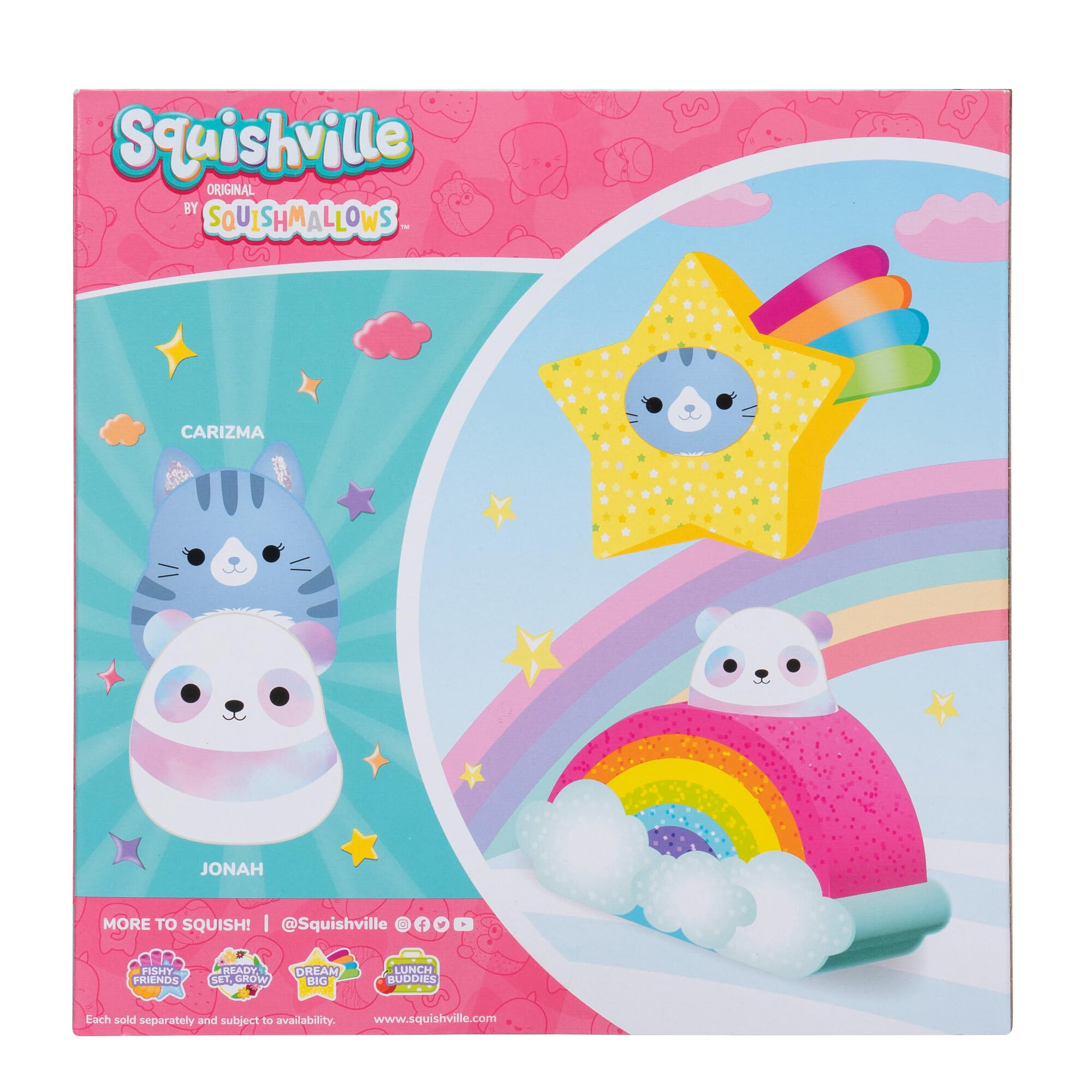Squishville SQM0076 Fifis Hütte mit 2 Mini-Squishmallows
