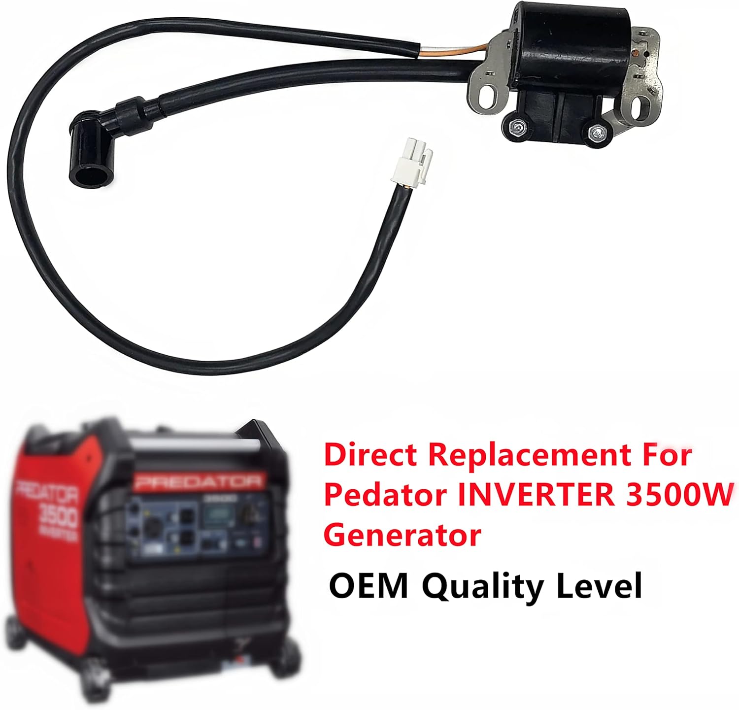 Buy Ignition Coil For Harbor Freight Predator 3500 Watt Super Quiet Inverter Generator 56720