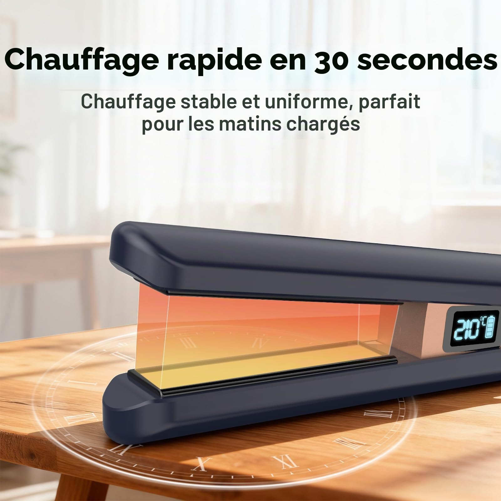 Lisseur Sans Fil et Boucleur Cheveux 2 en 1, 9600 mAh
