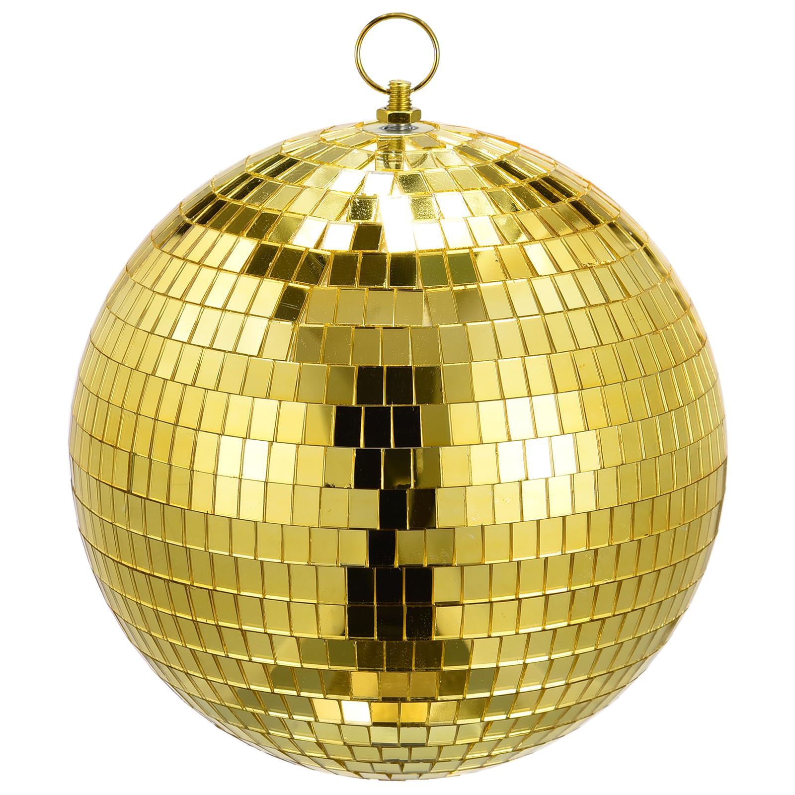 Boule Disco Miroir 20 Cm Rouge - Avec Anneau De Suspension Pour Fête, Mariage, Décoration