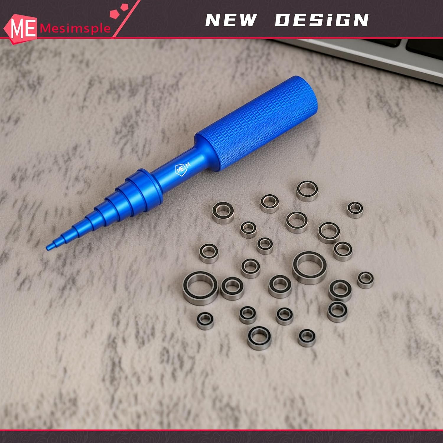 45# Steel Ball Bearing & Bearing Tool Kit for 1/18 TRX4M Series Upgrade Parts