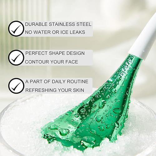 Miniatura 10 de Globos de hielo, herramientas para el cuidado de la piel facial para mujeres, cara y ojos, de acero inoxidable, palitos de belleza facial para niñas