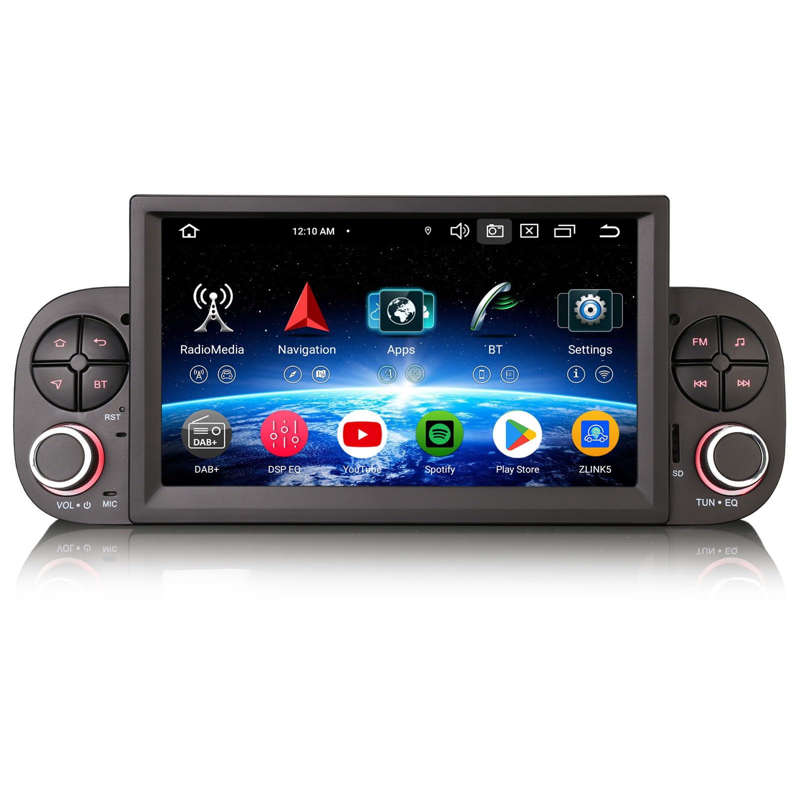 Erisin Android 16 Autoradio Bluetooth GPS Navi per Fiat Panda 319 2013-2020