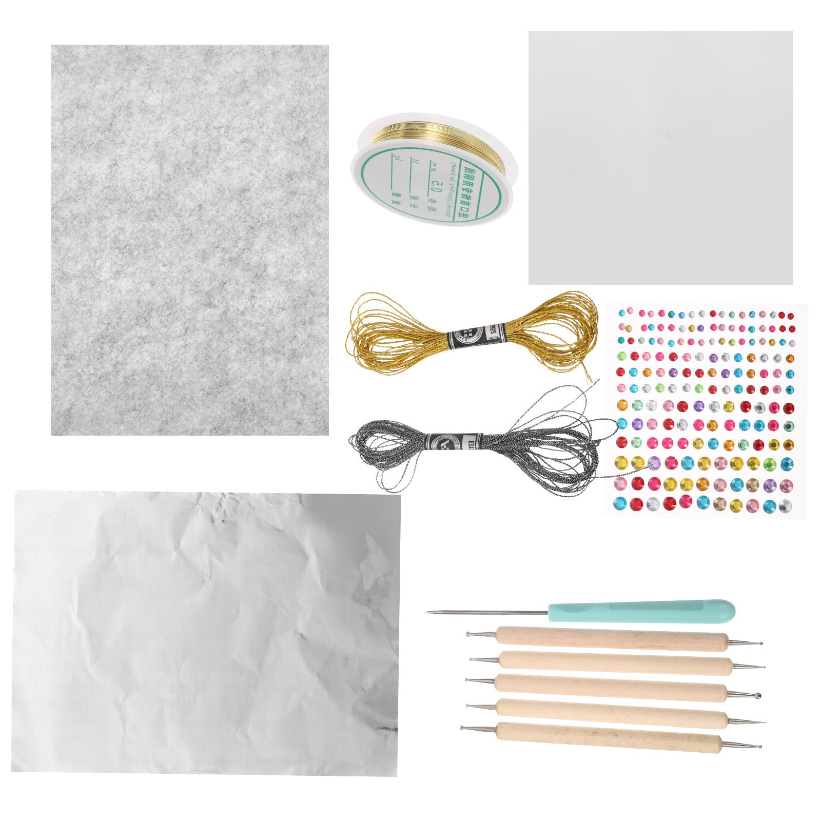 FRCOLOR 4 Ensembles Feuille D'or pour L'art, Bricolage et Résine, 70