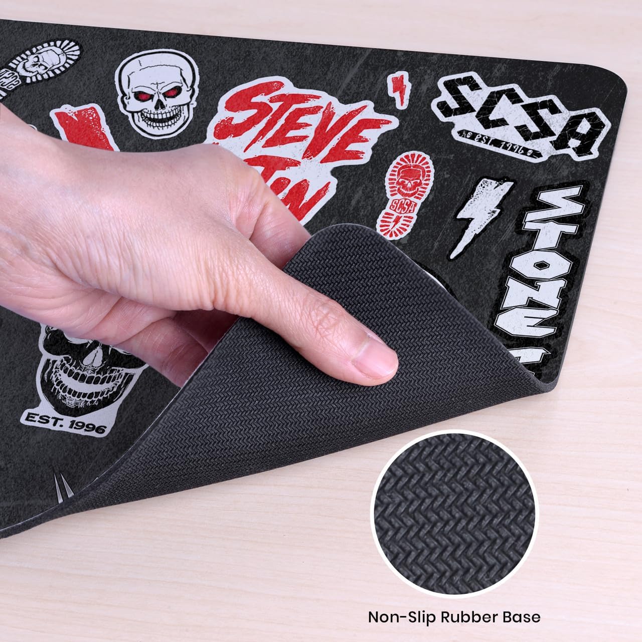 Head Case Designs Officially Licensed WWE Icons Stone Cold Steve Austin 23.62 x 11.81 x 0.12 inches (600 x 300 mm) - L Gaming Office Desk PC Keyboard Mouse Mat Pad