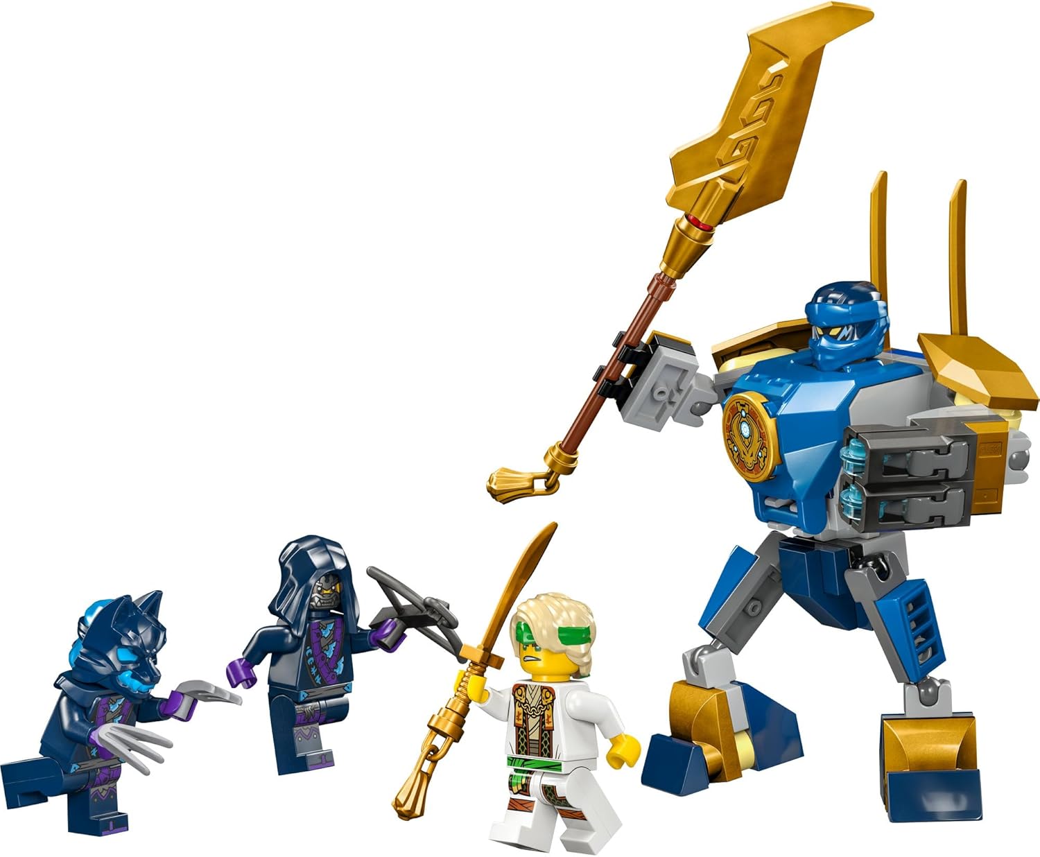 Lego NINJAGO Jay's Mech Battle Pack, Action Toy for Kids with Action Figure and Minifigure, Creative Ninja Role Play Gift for Boys and Girls from 6 Years 71805