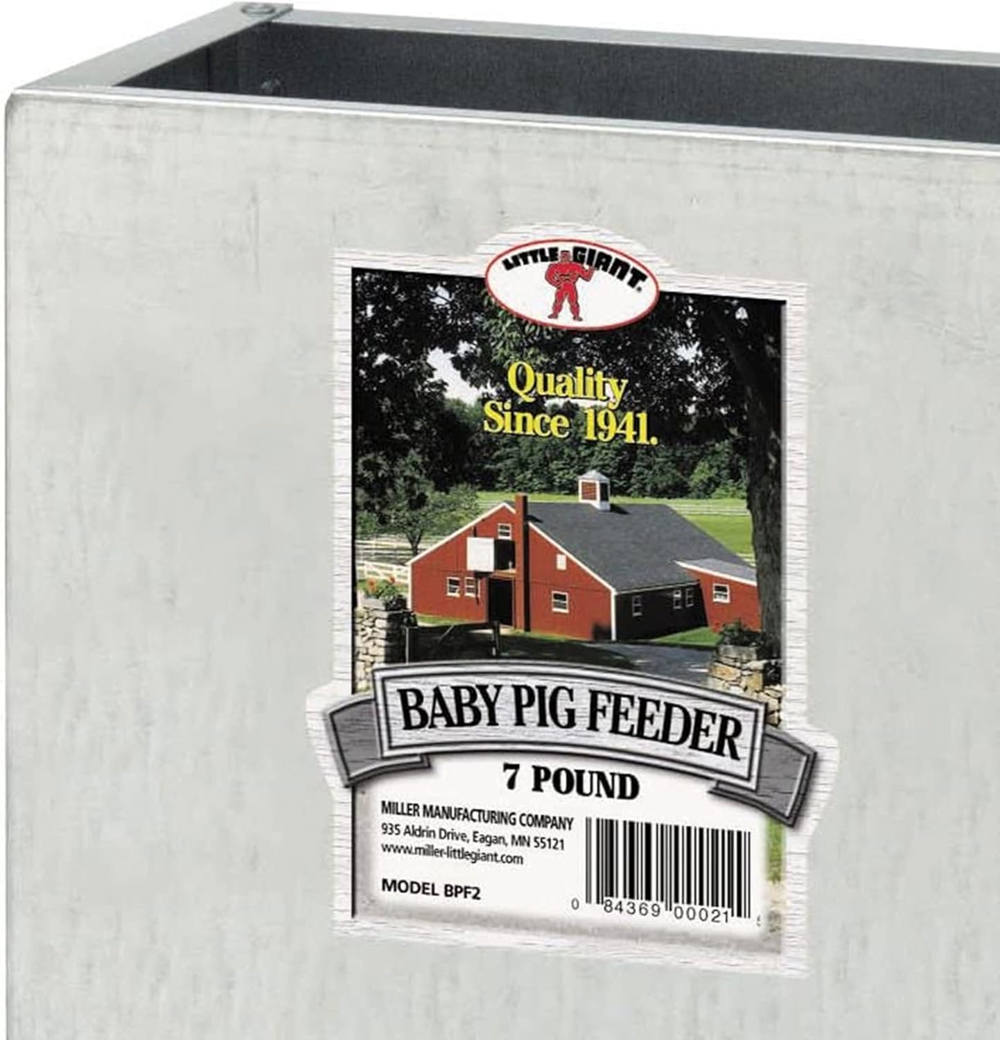 Little Giant BPF2 Heavy Duty Mountable or Freestanding 2 Hole Baby Piglet Livestock Multipurpose Trough Feeder, 7 Pound Capacity (4 Pack)