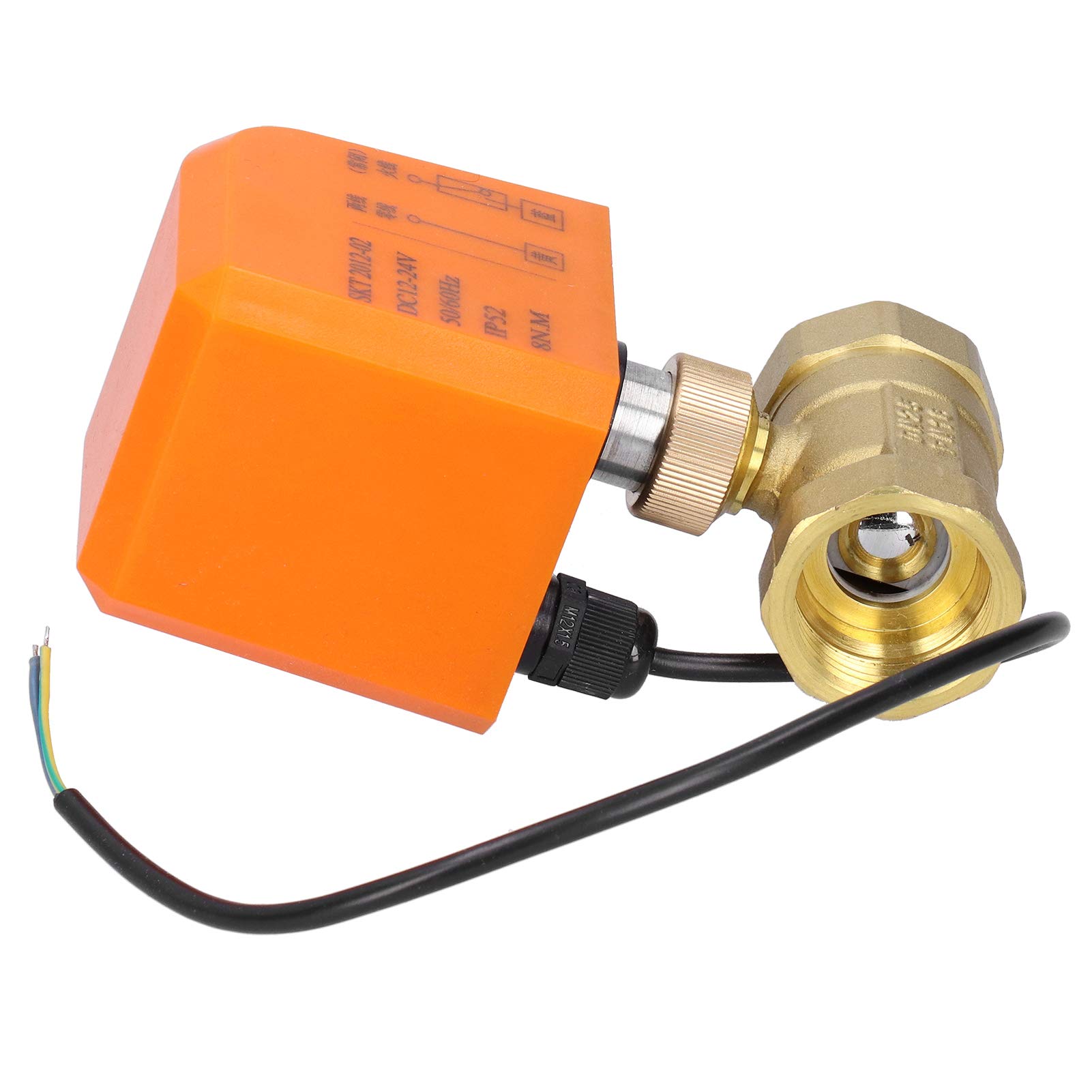 Robinet à bille électrique 2 voies DN25 laiton DC12V 24V vanne motorisée eau glycol