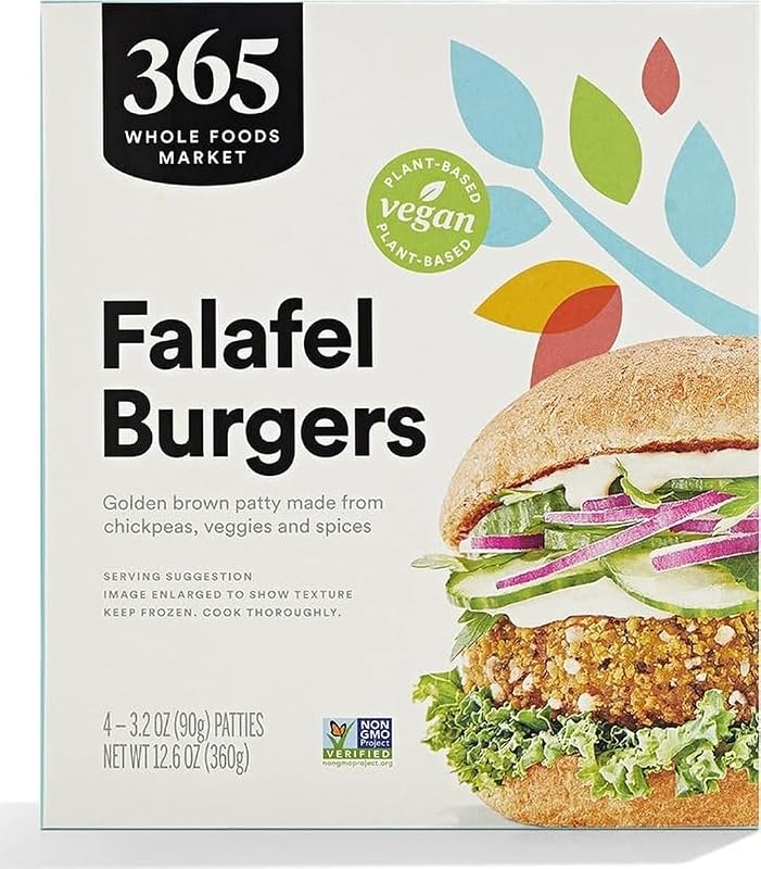 365 By Whole Foods Market, Frozen Falafel Burgers, 12.6 Ounce