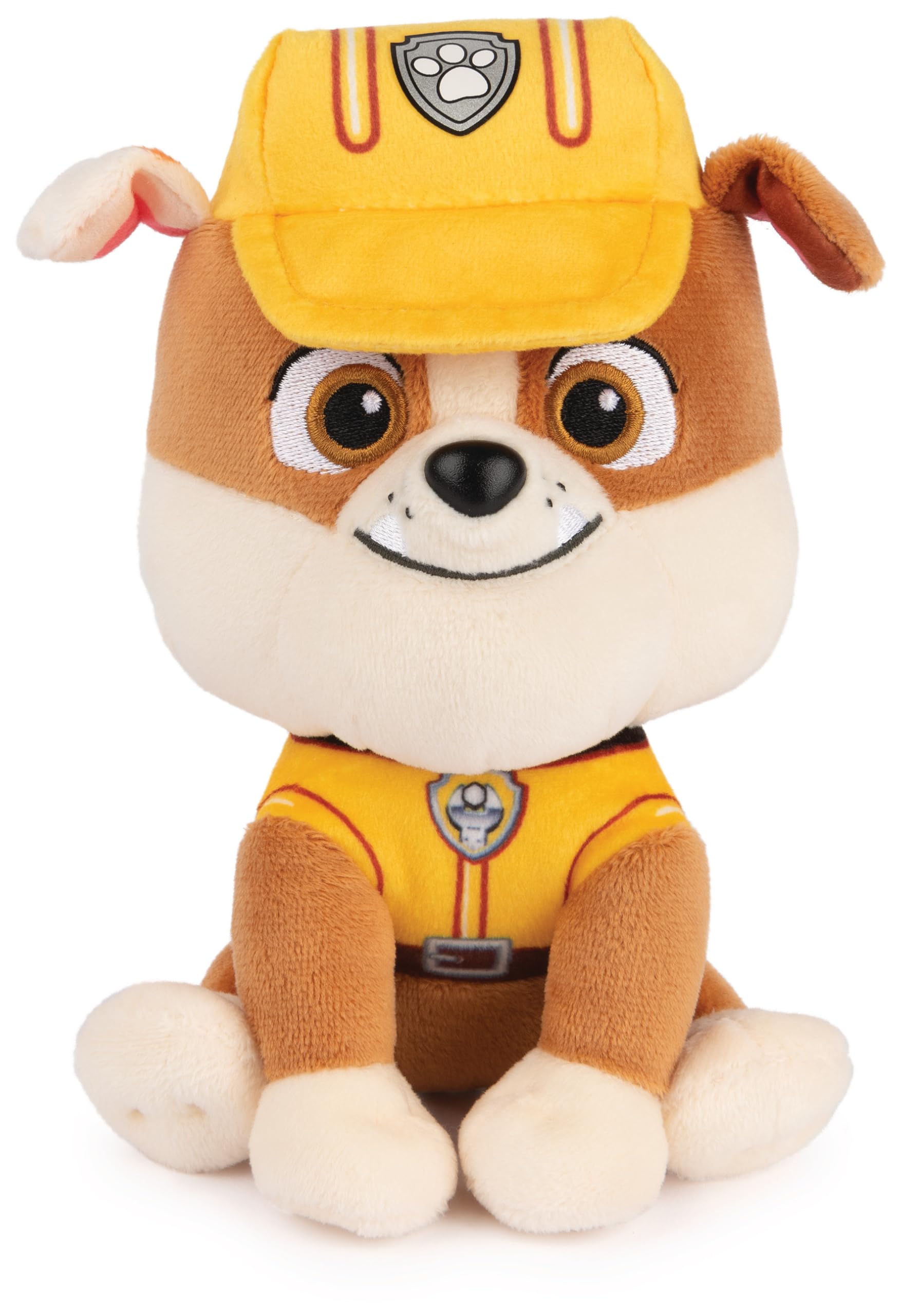 Official GUND PAW Patrol Soft Dog Themed Cuddly Plush Toy Rubble 6-Inch Soft Play Toy For Boys and Girls Aged 12 Months and Above