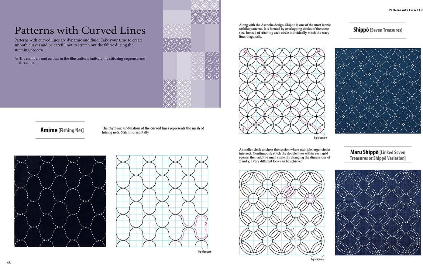 Essential Sashiko: 92 of the Most Popular Patterns (With 11 Projects and Actual Size Templates)