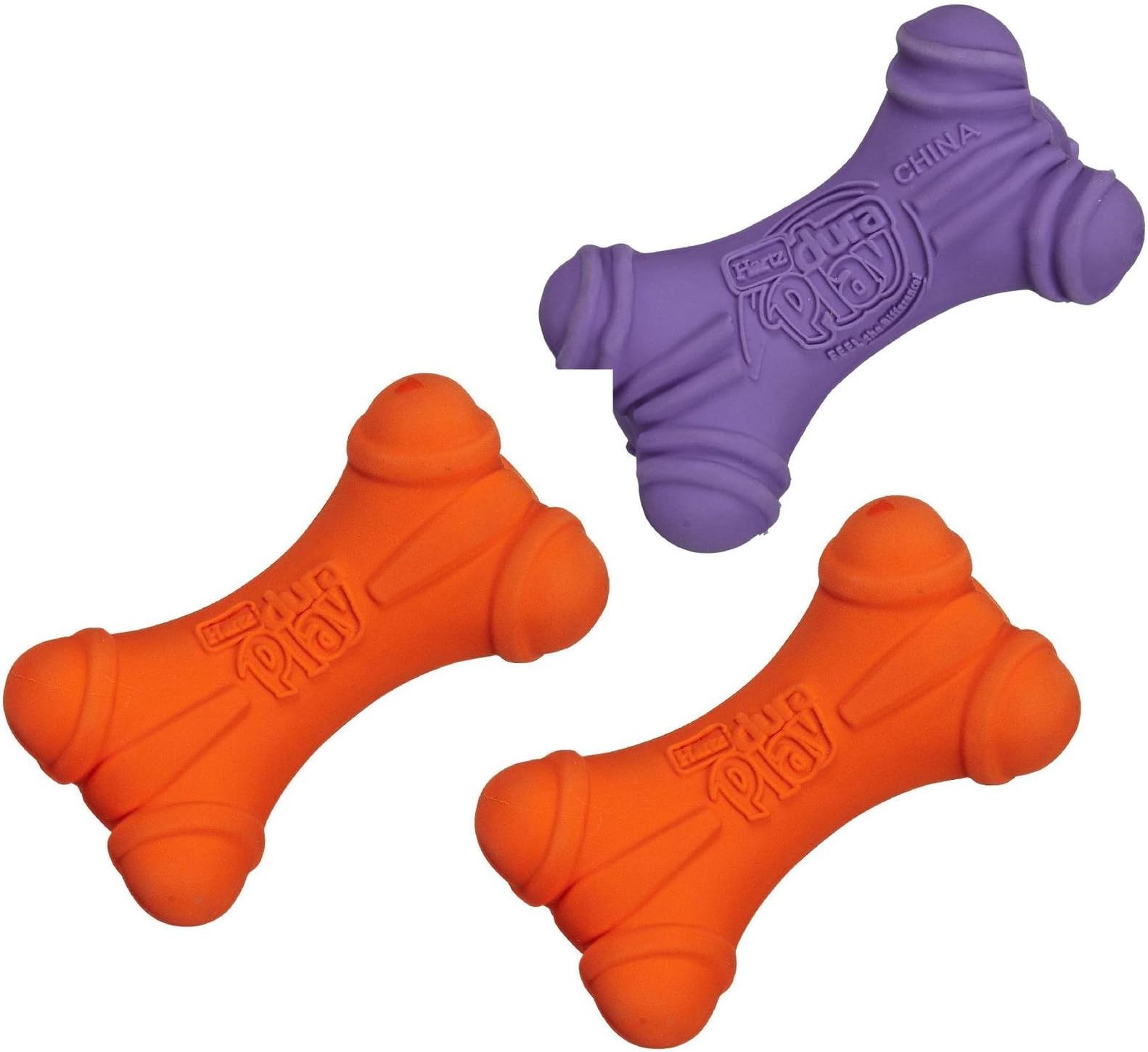 HartzDura Play Bone Dog Toy - Medium - 3 Pack