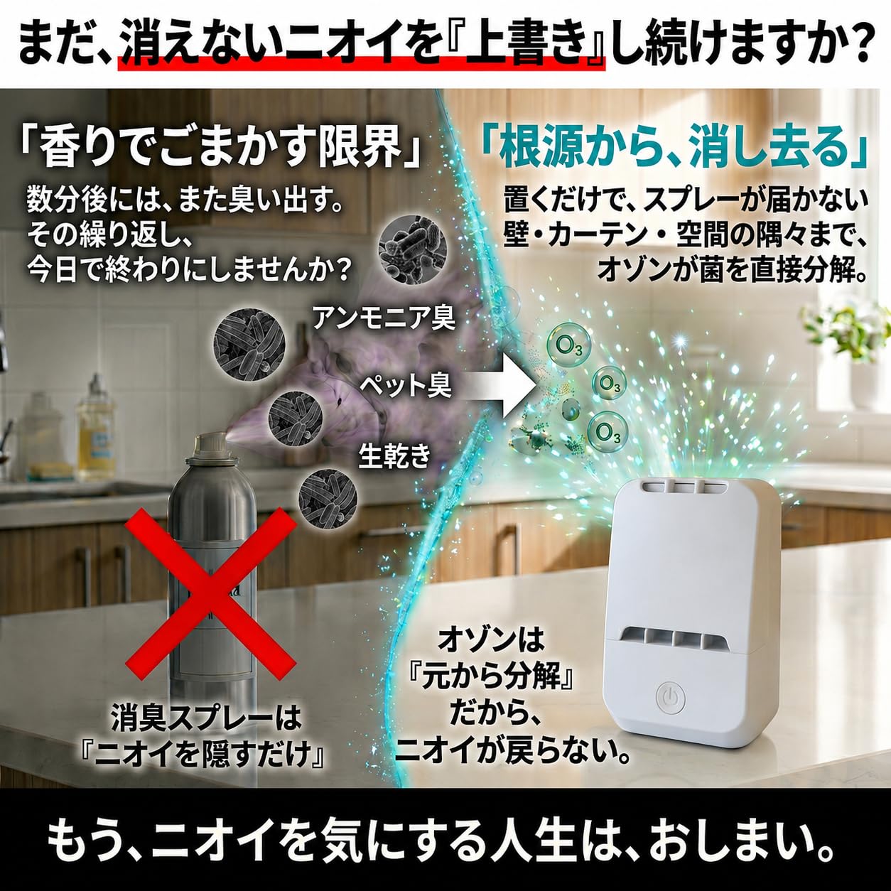 Amazon | 【日本製】快適マイエアー OZ-3 オゾン発生器 オゾン脱臭機