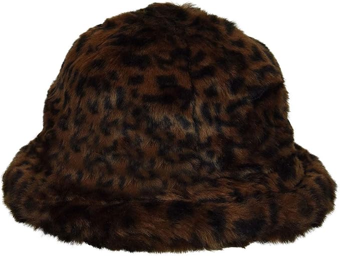 Kangol Men's Faux Fur Casual Bucket Hat 