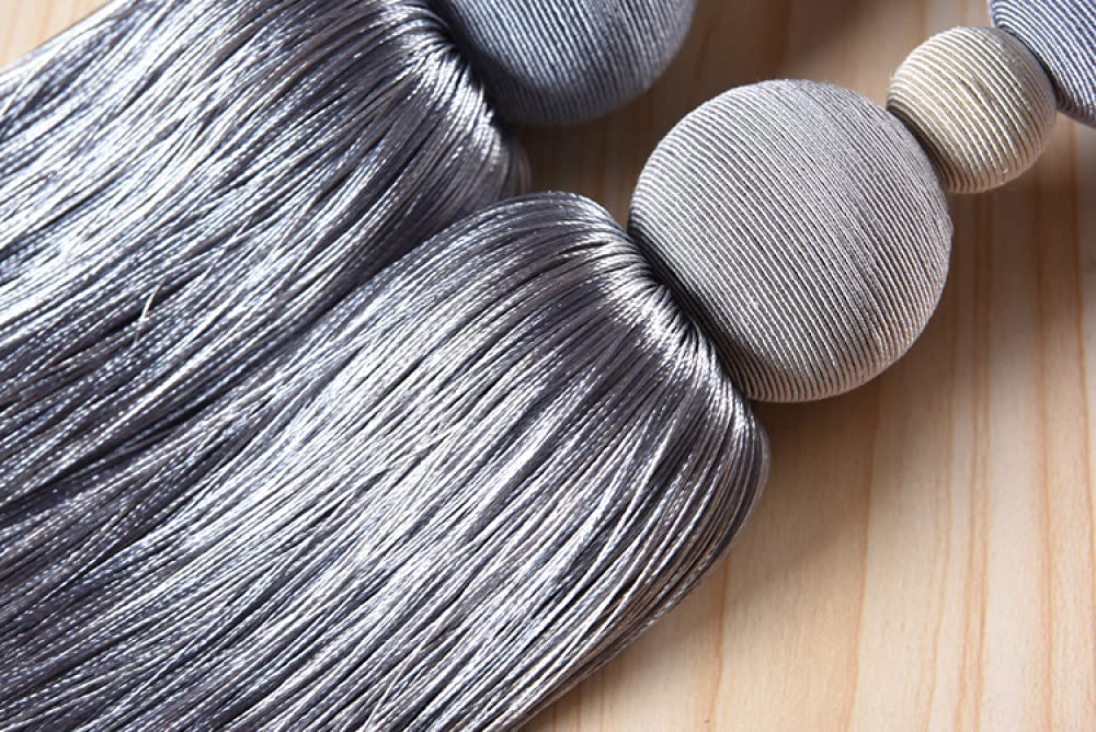 Accessoires de Rideau Solide à Pompon de Rideau, Bandages de Support d'embrasse de Rideau de Boule Suspendus, décoration de Rideau de Couleur 02