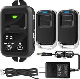 UHPPOTE 433mhz 12VDC Remote Control with DC Power Connector Specially Applied to Access Control Lock