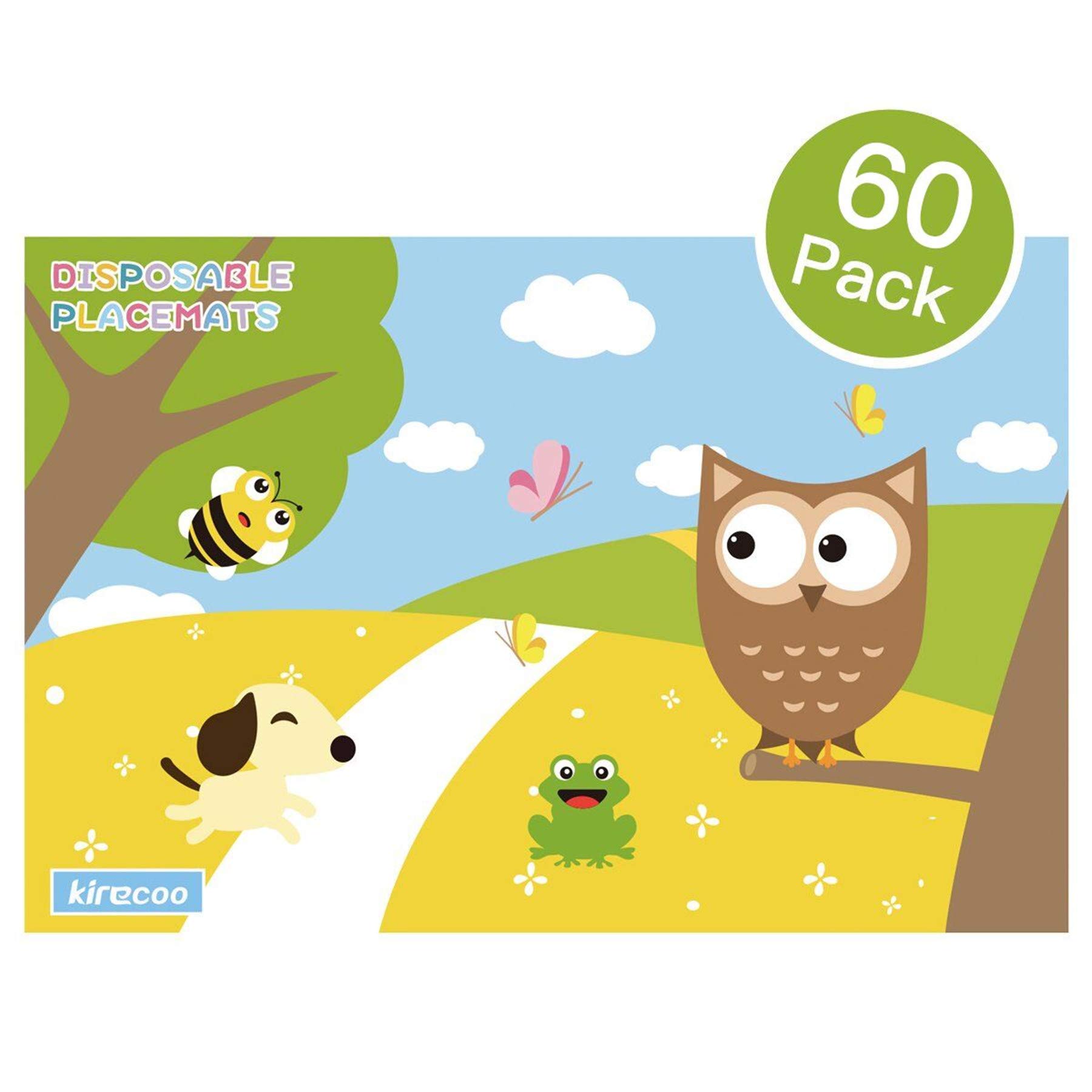 Kirecoo Disposable Placemats Baby Placemat for Restaurant, Extra