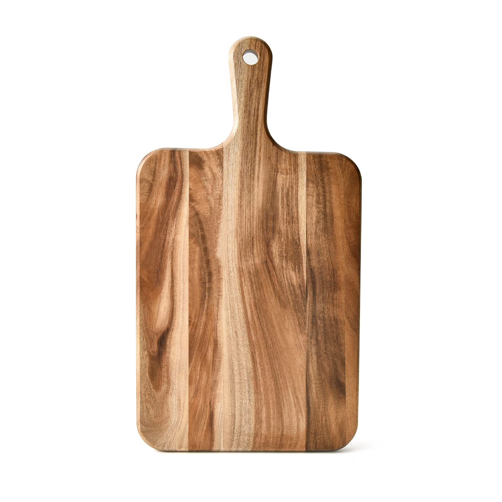 BF BILL.F SINCE 1983 Acacia Wood Large Cutting Board 41ร22ร1.8cm, Chopping Board with Handle with Handle for Kitchen Meat, Pizza, Cheese, Bread & Fruits โ image 1