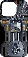Vista 31 de Mecánico Motor Metal Pistón Cilindros Metal PC Case para iPhone 17