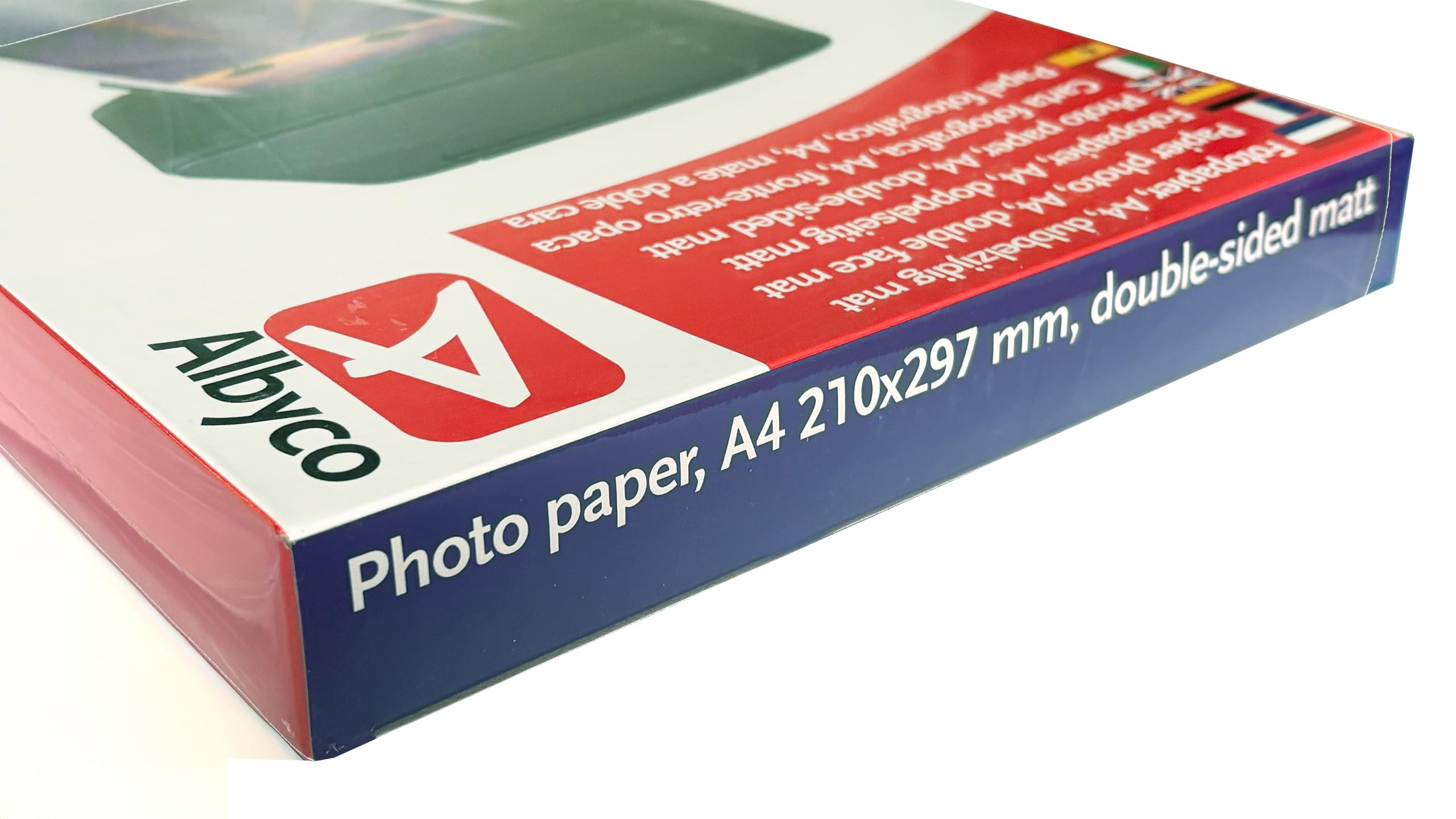Carta Fotografica Albyco A4 Opaco 230 gr/m² Confezione 100 fogli Stampa fronte-retro