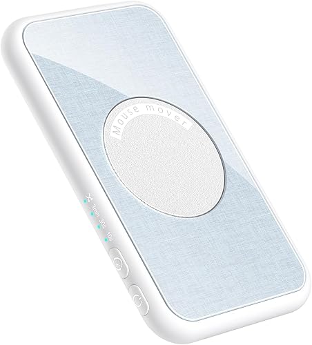 Jiggler de mouse silencioso ultrafino, blanco, USB, compatible con Windows, Mac, iOS y Android