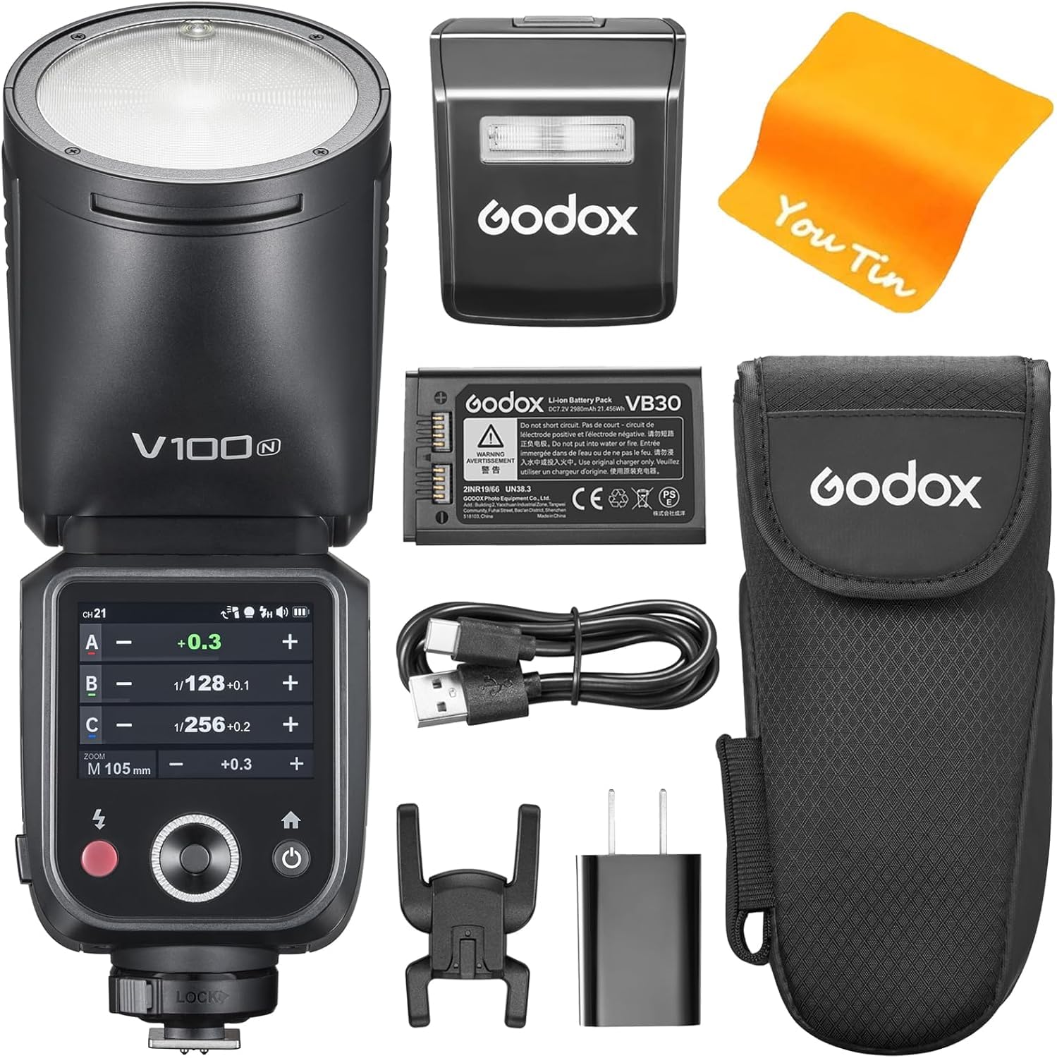 Amazon | Godox V100-N V100N TTL カメラフラッシュ、Godox V1Pro-N
