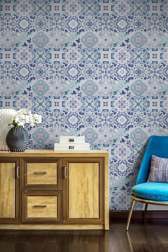 See full amazon price history chart for Indian Royals Blue and White Mosaic Tile Wallpaper for Walls, Wallpaper, Wall Paper for Wall Decor, Wall Paper, Wall Stickers for Kitchen (200 CM X 45 CM) Indian Royals Blue and White Mosaic Tile Wallpaper for Walls, Wallpaper, Wall Paper for Wall Decor, Wall Paper, Wall Stickers for Kitchen (200 CM X 45 CM) (B0CQMBHP3H) Amazon Price History, Amazon Price Tracker