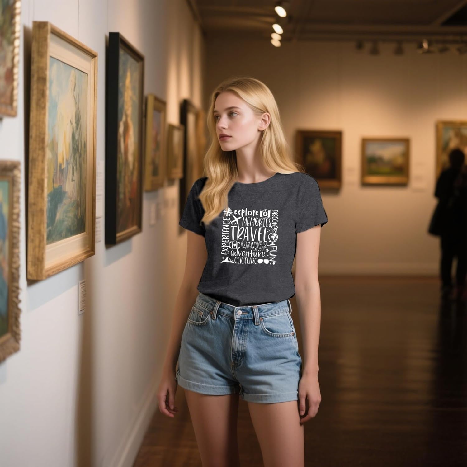 Travel Shirts for Women Adventure T-Shirt Traveling Themed Tee Tops - Image 3