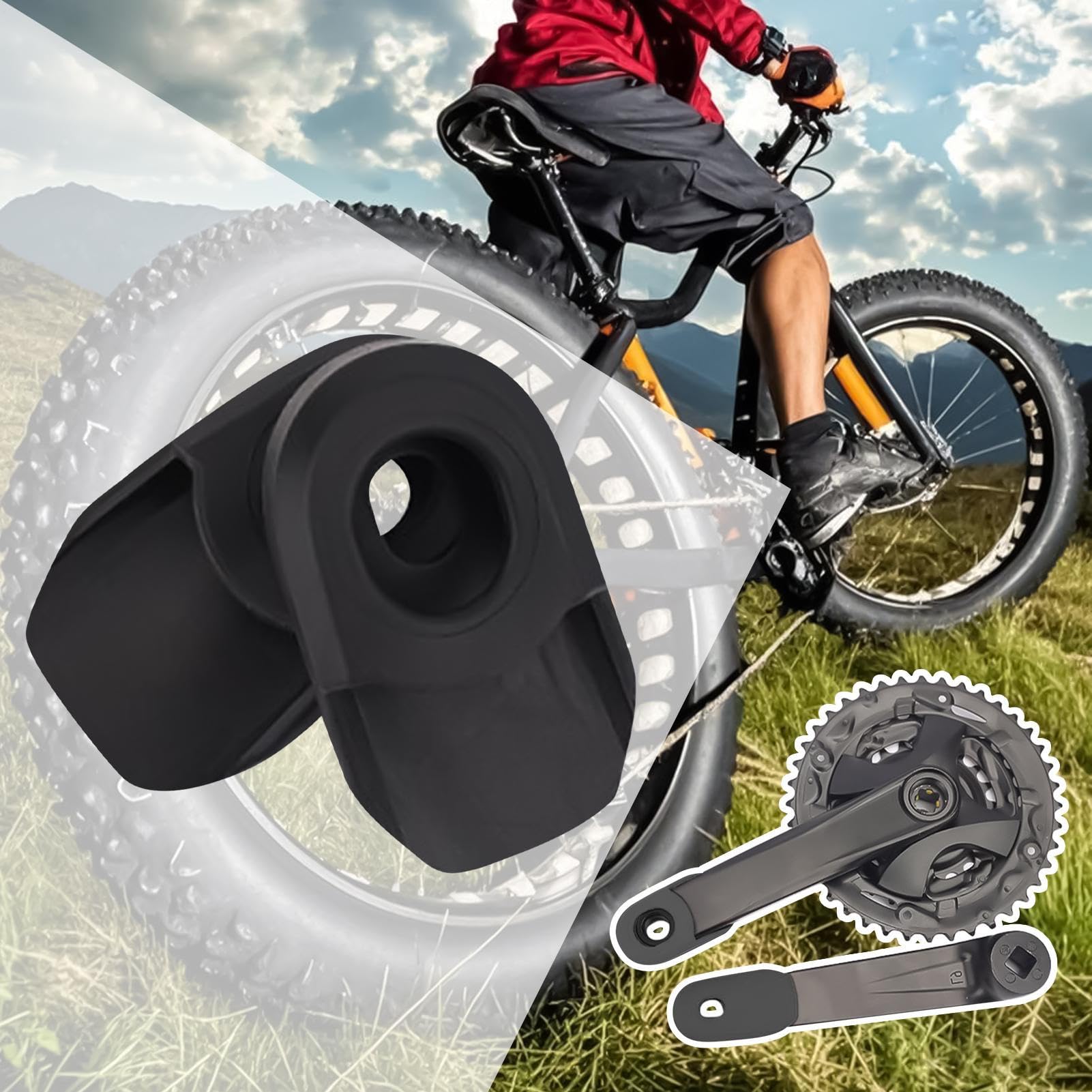 Protector De Biela Para Ciclismo - Juego De 2 Protectores De Silicona Para Bielas