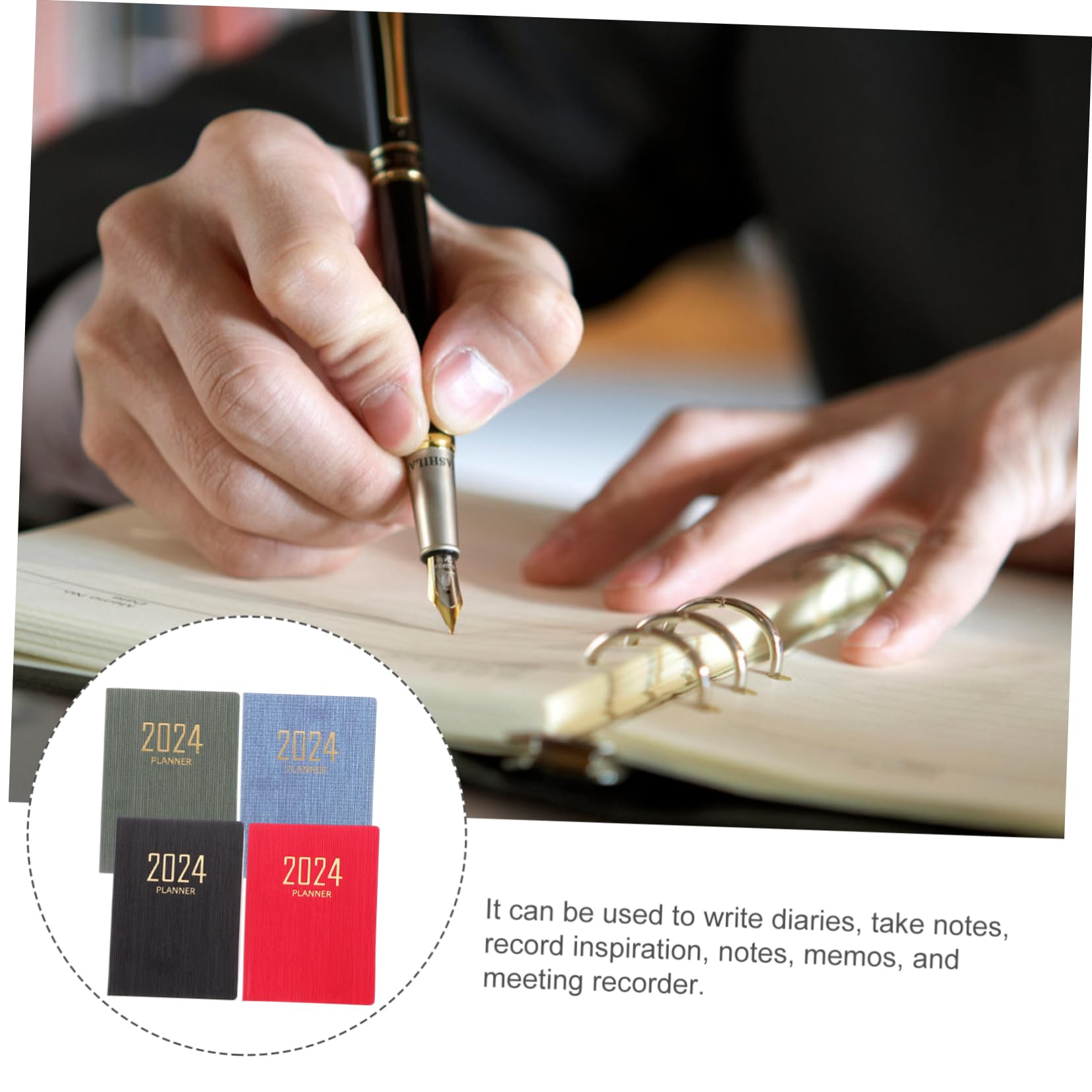 4sets Design Notebook Per Studenti Blocco Note Di Scrittura Agenda Giornaliera Caratteristiche Quaderno Tascabile Per Studenti Insegnanti 4 Pezzi * 4