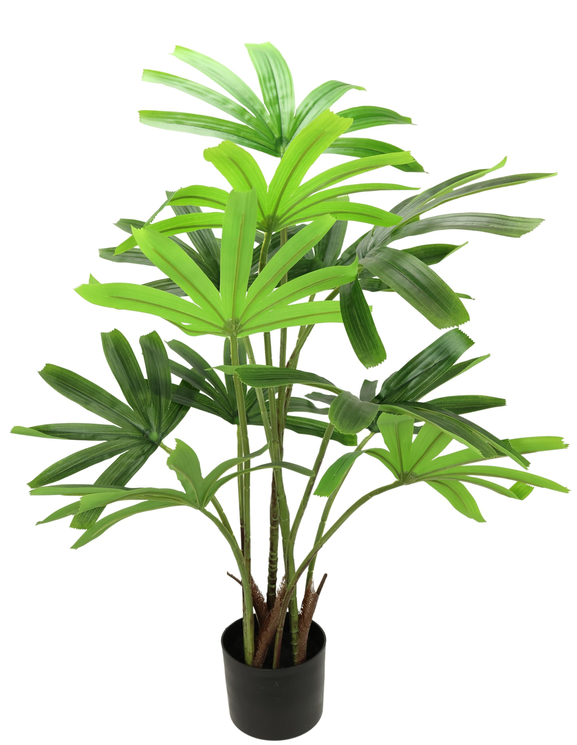 Palmier Raphi artificiel haut de gamme, plante décorative de qualité supérieure