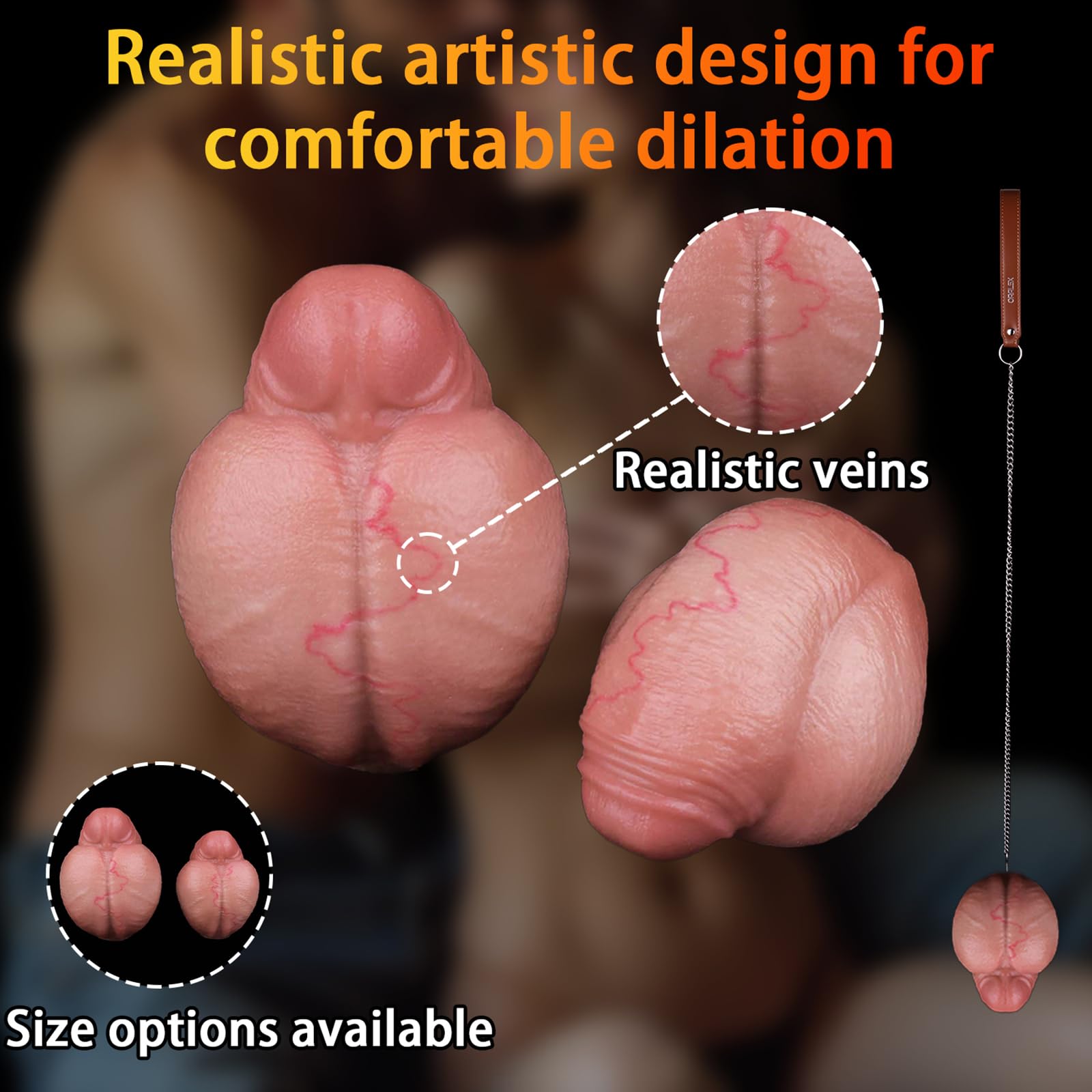 Anal Kette Analkette Analkugeln mit Mehreren Kugeln Buttplug Anal Beads Flexibel Intensives Analspiel SM Sexspielzeug für Paare Frauen Männer，L