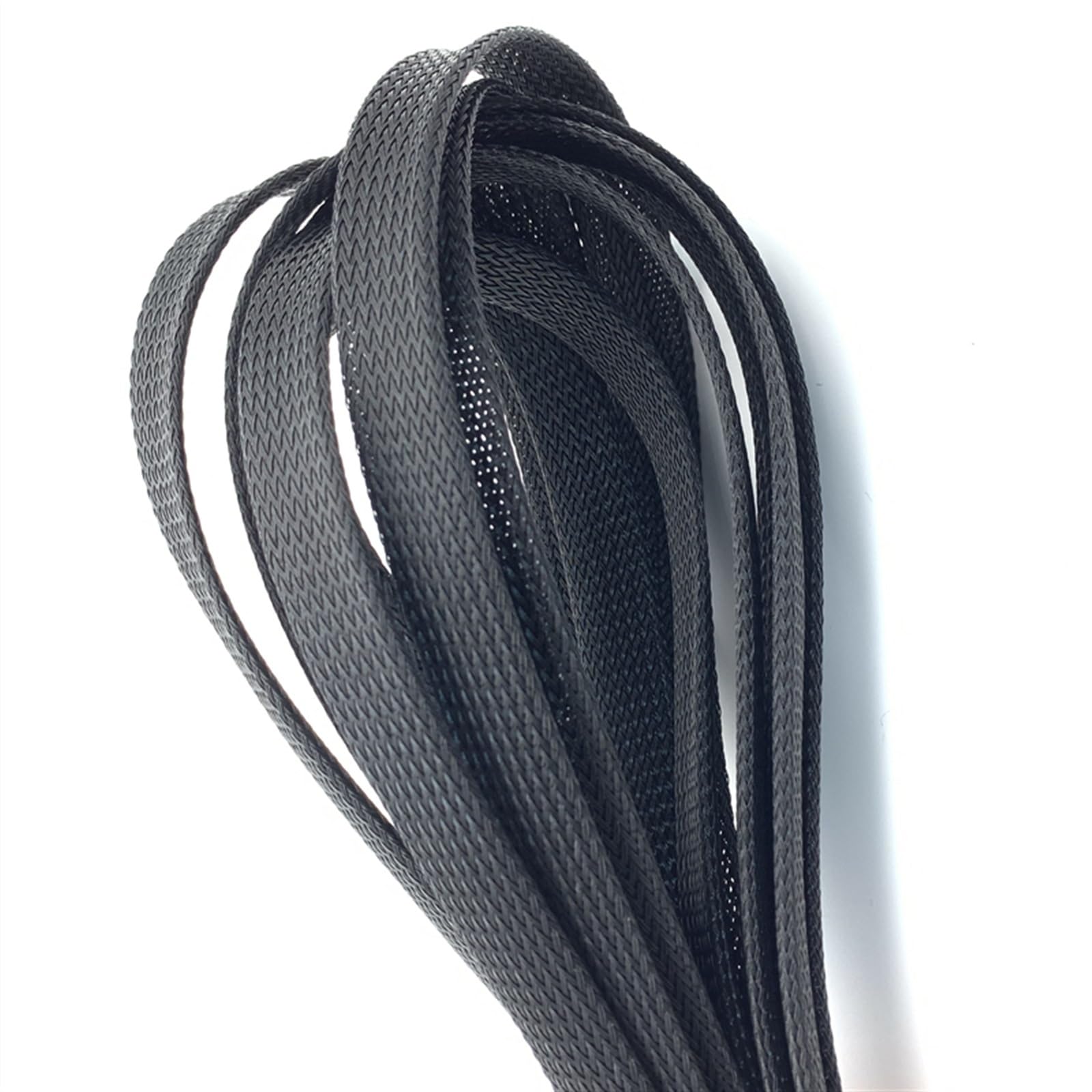 copri cavi elettrici Guaina for cavo da 5/10 metri, copertura espandibile, isolamento, guaina in nylon intrecciato, avvolgimento del filo nero for TV Computer Office Home Car(40mm,10m)