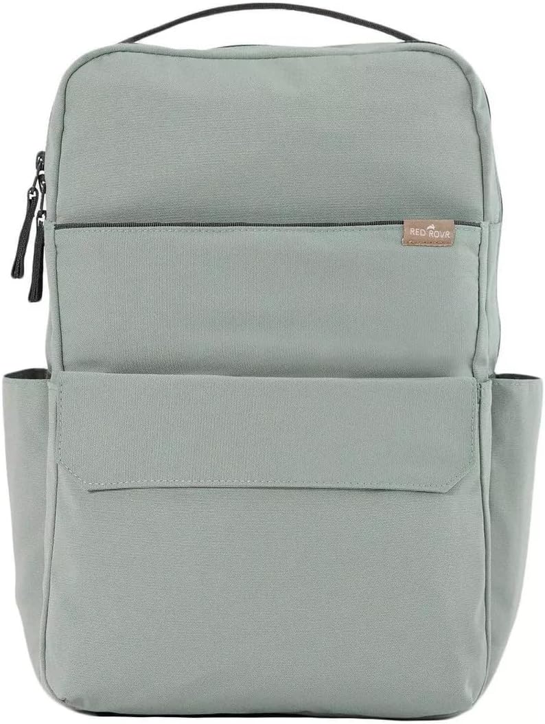 RED ROVR Roo Lightweight 1 LB Diaper Bag Backpack | 11 organizational pockets| Durable & Water-Resistant (Sage)
