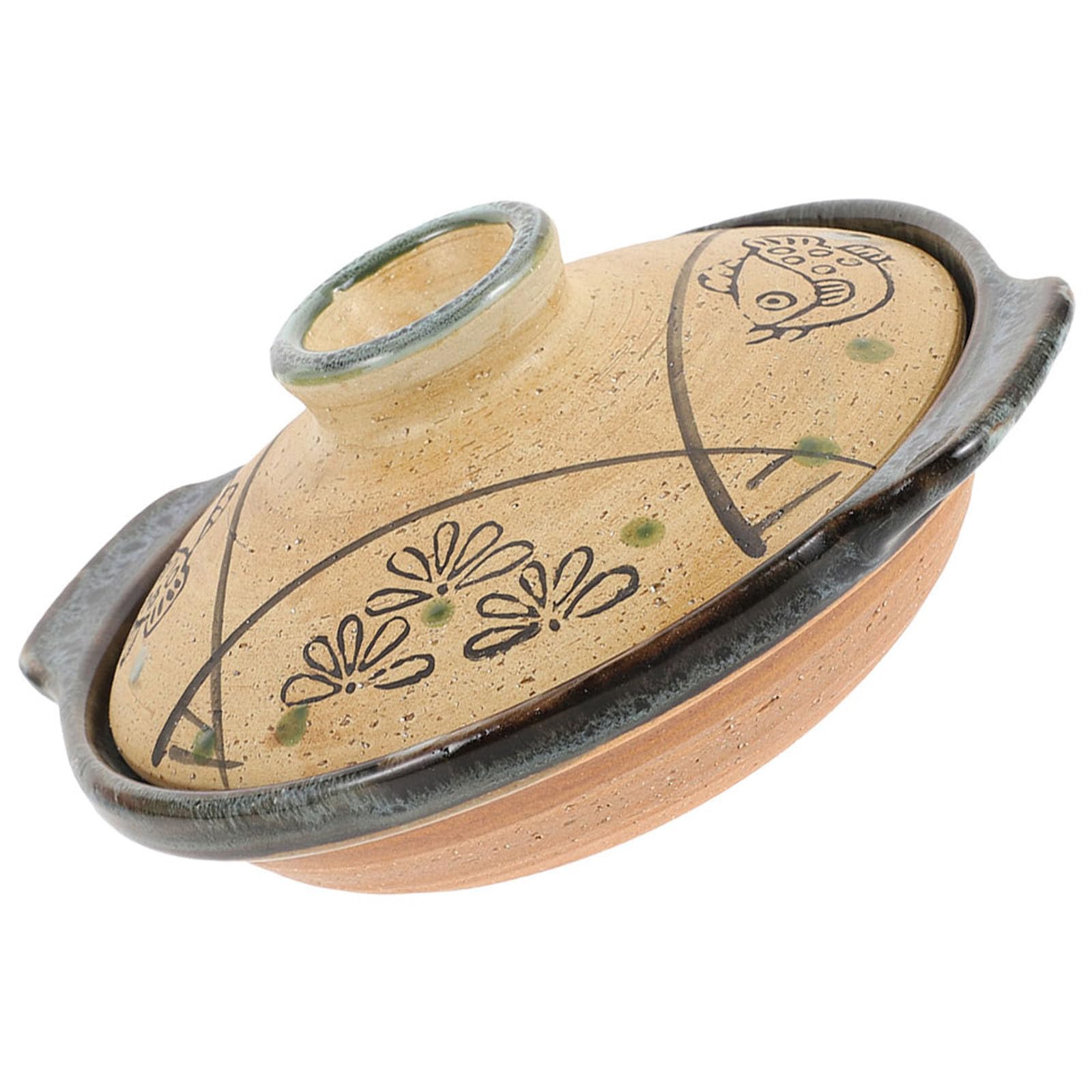Casserole marmite en céramique marron 300ml avec sa poignée ergonomique