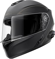 Vista 7 de Sena Outrush R Casco Modular para Motocicleta Bluetooth con Sistema de Intercomunicación (Blanco Brillante, M)