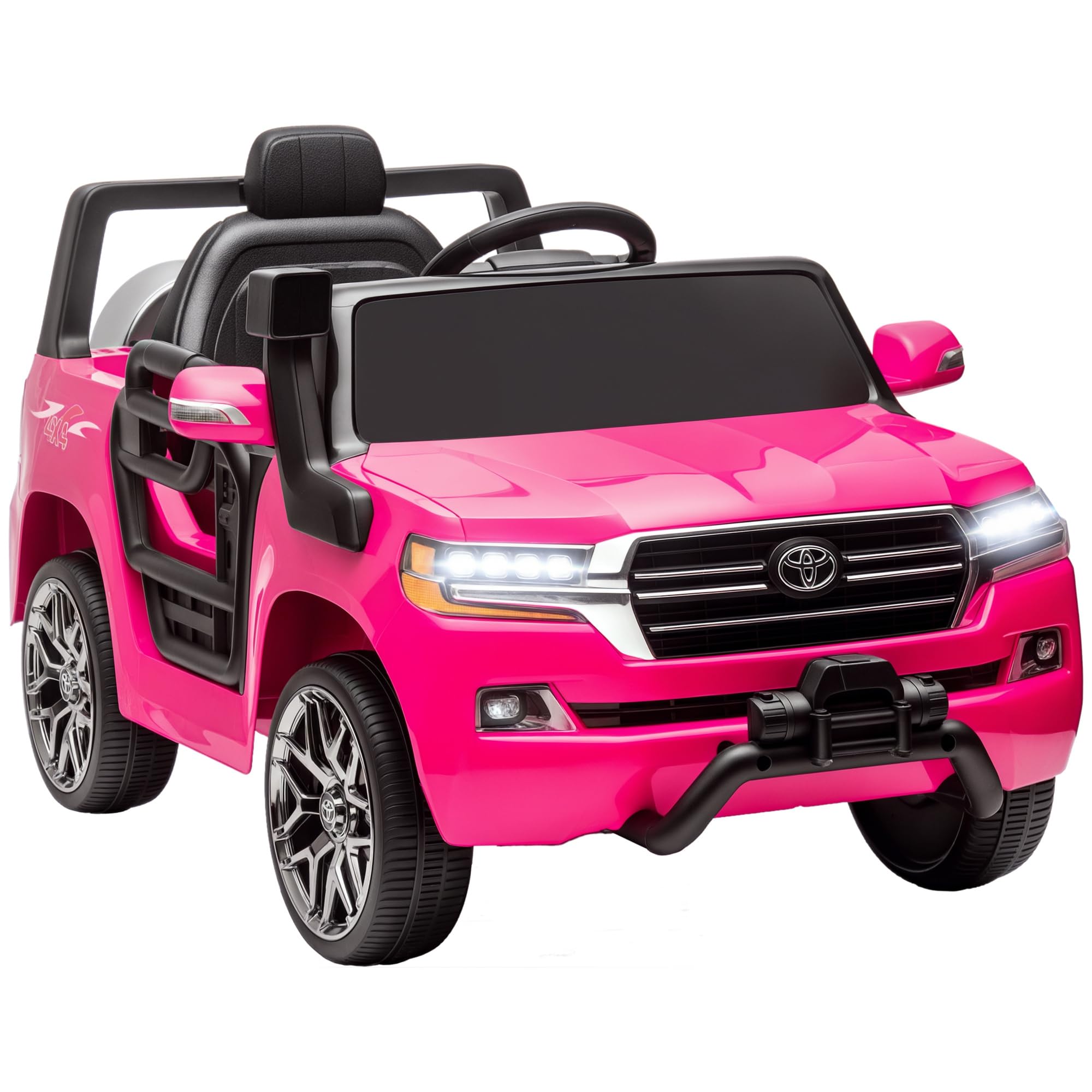 Qaba 12V Electric Car for Kids, Toyota Land Cruiser Licensed Kids