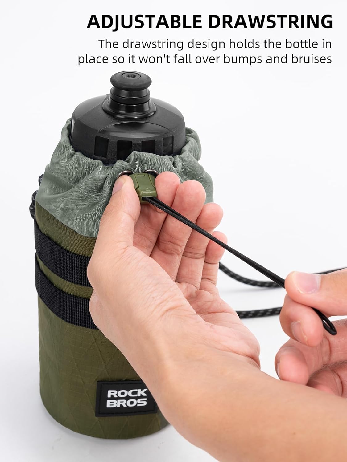 ROCKBROS Bike Cup Holder, Short-Term Insulation Bike Bottle Holder, Universal Bottle Holder for Bicycle, Scooter, Wheelchair