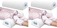 Vista 9 de Almohada Everlasting Comfort debajo de la rodilla para dormir de espalda - Almohada de espuma viscoelástica de media luna para dolor de espalda