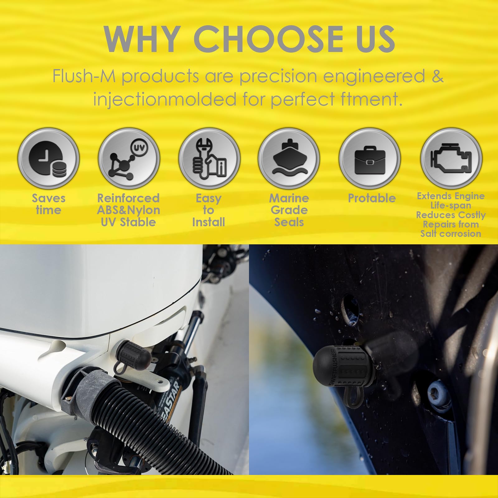 Amazon.co.jp: SWIFTFLUSHER SUZUKI船外機用クイックコネクト