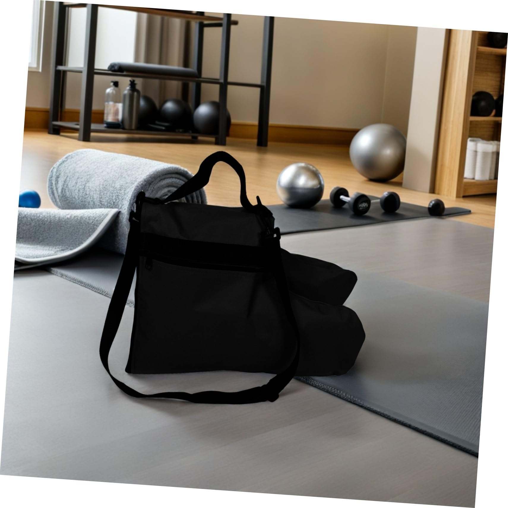 Abaodam da Ghiaccio e Pattinaggio Rotelle con Tracolla Regolabile Materiale ad Alta Densità e Rinforzato Antiusura Organizer Spazioso per Accessori Sportivi Outdoor