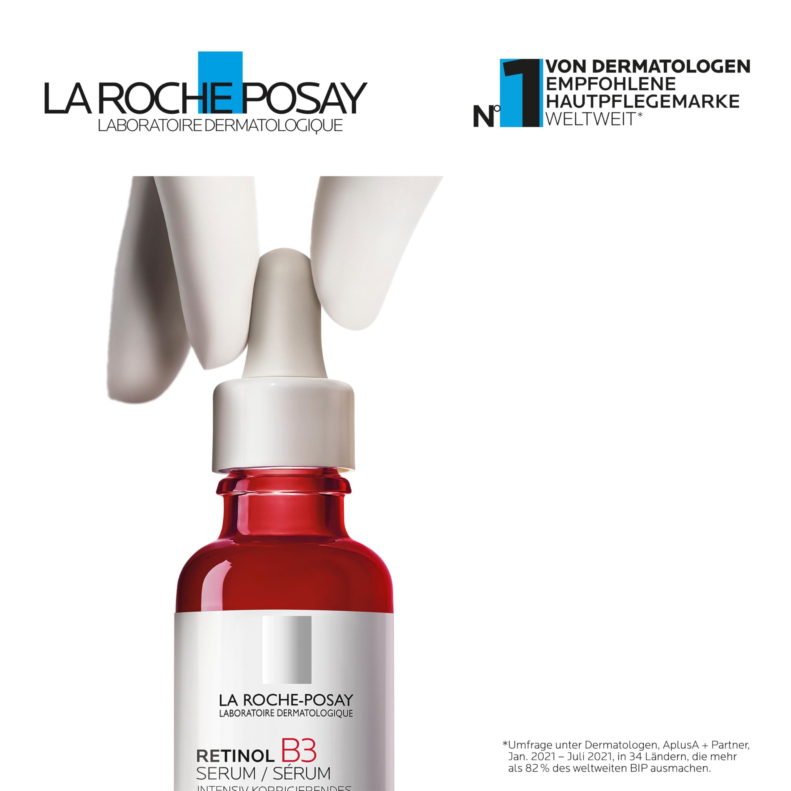 La Roche Posay Anti-Falten Serum-Konzentrat, Für normale bis empfindliche Haut, Intensiv Korrigierend und Regenerierend, Retinol und Vitamin B3, Retinol B3 Serum, 30 ml