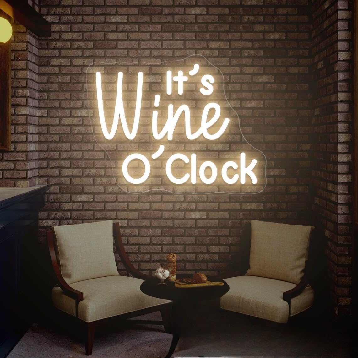It's Wine O'clock Neon Sign Wine Led Light Pub Club Tavern Bar Decor Home Wall Personalized Gift