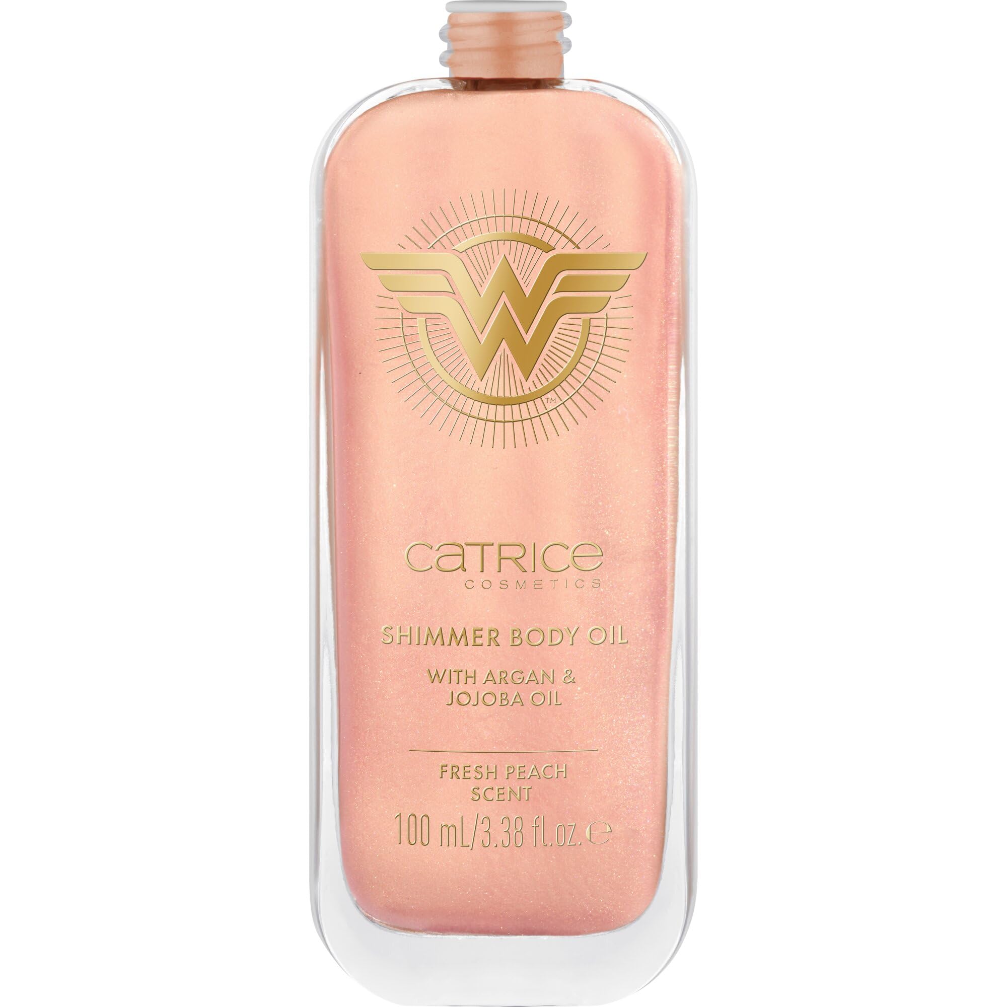 Catrice Rozświetlający Olejek do Ciała Wonder Woman, Nawilżanie, z Olejkami, Zroszony, Mieniący się (100Ml)